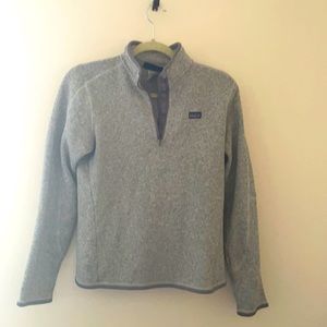 Gray Patagonia half zip
